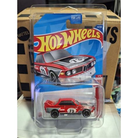 With Case BMW CSL Race Car Target Exclusive Hot Wheels Red Edition Shopee
