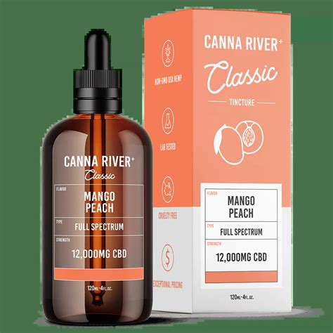 Canna River Classic CBD Tincture Mango Peach Full Spectrum