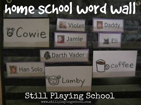 Home School Word Wall | Still Playing School