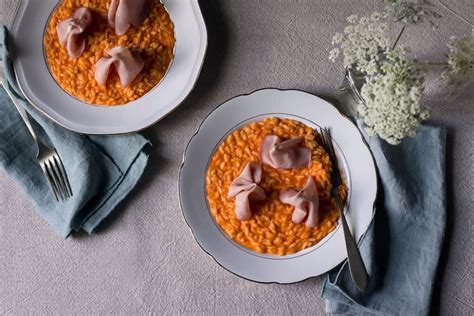 Risotto Con Mortadella Bologna E Crema Di Peperoni Sonia Paladini Ricetta