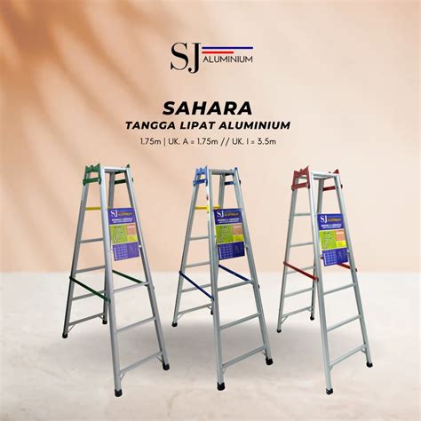 Jual Tangga Lipat Aluminium Ladder Multifungsi Sahara Ukuran