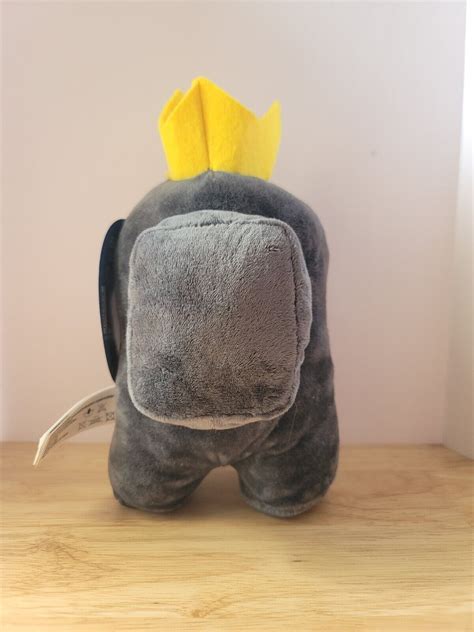 Among Us Series 2 Gray Imposter Toikido Innersloth Plush With Crown 8