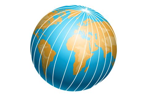 Planet Meridian Lines On Earth Globe Ge Graphic By Vectortatu