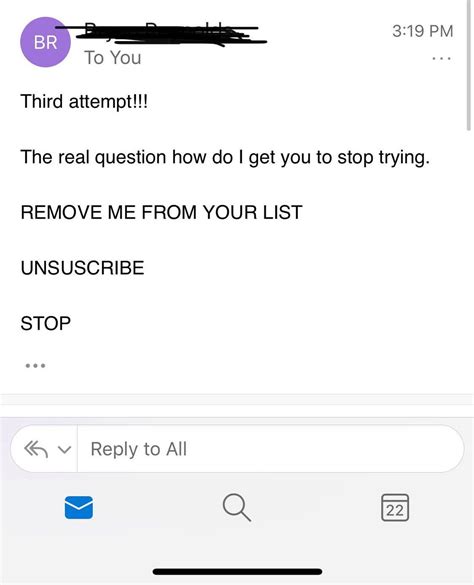 Unsubscribe. - We never stop trying. Ever. Submish by: @thomas_hansen #
