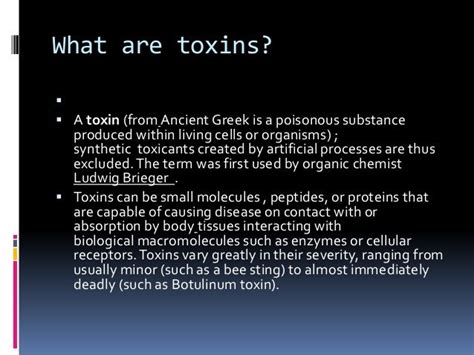 toxins