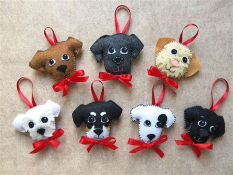 Felt Dog Ornaments Felt Dog Ornament Felt Ornaments Felt Christmas