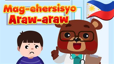 Mag Ehersisyo Araw Araw Flexy Bear Original Awiting Pambata Nursery