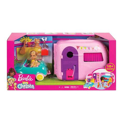 barbie club chelsea camper playset shop playsets