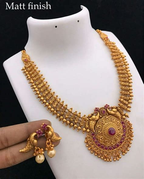 Pin By Arunachalam On Gold Bridal Gold Jewellery Gold Necklace