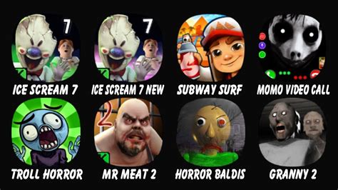 Ice Scream 7 Ice Scream 7 NEW Subway Surf Momo Video Call Troll