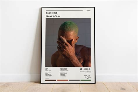 Frank Ocean Blonde Album Cover Poster Frank Ocean Blonde Poster Sold