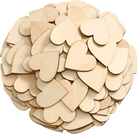 75 Er Pack Holzherzen 5 Cm Holzherzen Deko Holzherzen Hochzeit