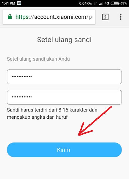 Cara Reset Ganti Sandi Akun Miui Yang Lupa Kata Sandi