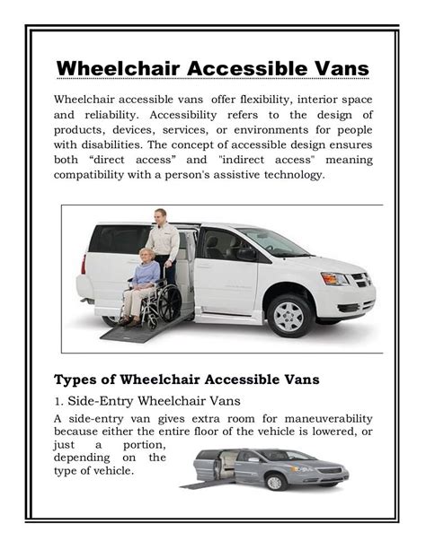 Wheelchair Accessible Vans