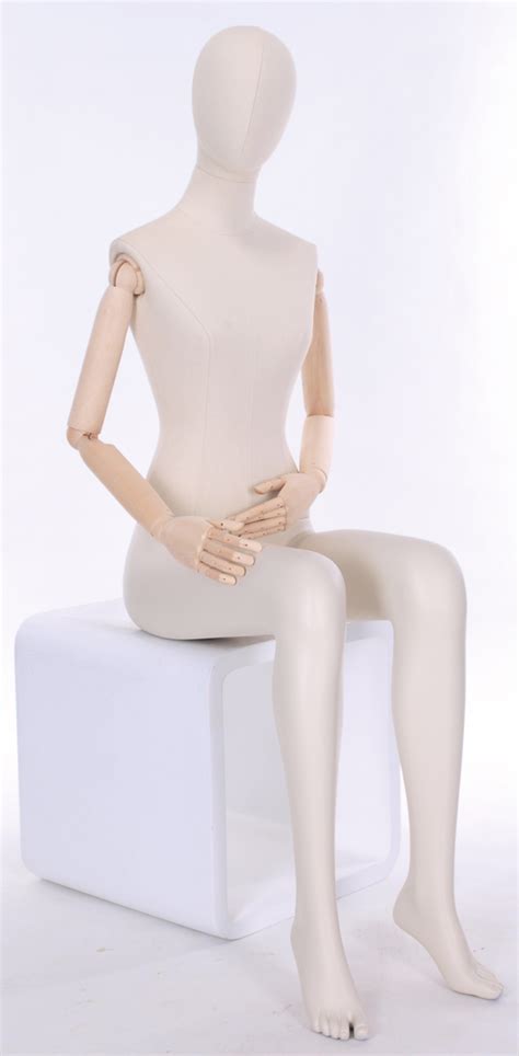 Meta Abstract Female Mannequin With Wooden Articulating Arms