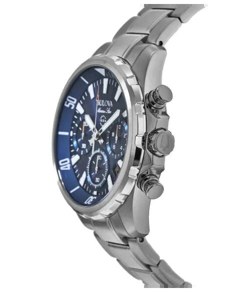 Reloj Deportivo Hombre Bulova Marine Star 96B256 43mm Dial Azul 100m WR