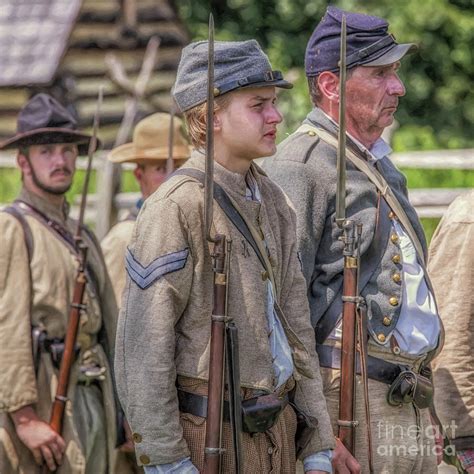 Confederate Soldiers Young And Old Digital Art By Randy Steele Fine Art America