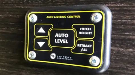 Lippert Leveling System Resetting Manual Leveling More