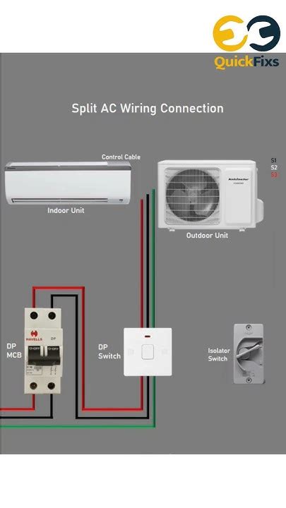 Split Ac Wiring Connection Diagram Quickfixs Shorts Short