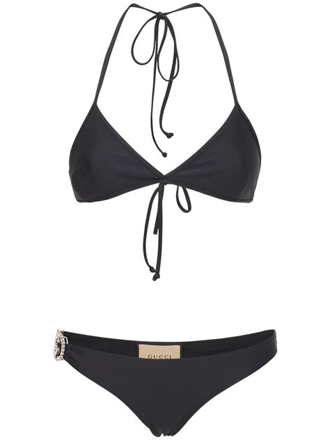 Gucci Interlocking G Mid Rise Bikini Set Lyst