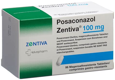 Posaconazole Zentiva Tabl Mg Blist Stk Online Bestellen