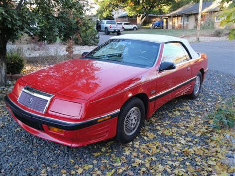 1989 Chrysler LeBaron Premium Convertible 2 Door 2 5L For Sale Photos