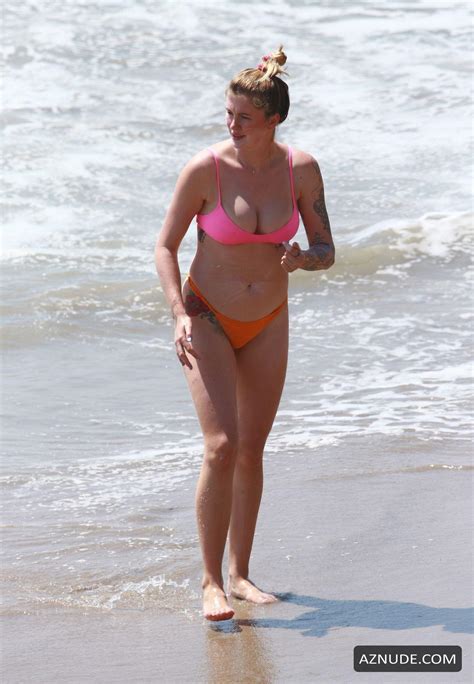 Ireland Baldwin In Her Two Piece Bikini With Her Boyfriend Corey Harper At The Beach In Malibu