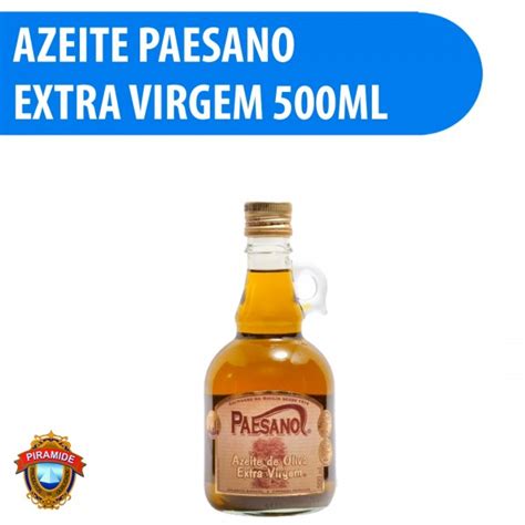 Na Laticinios Piramide Tem Azeite Paesano Extra Virgem 100 Puro 500ML