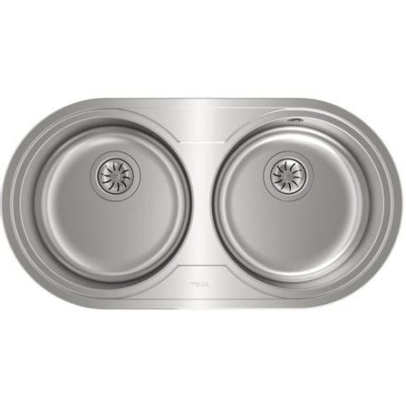 Fregadero Teka DR80 2C Inox 80CM 2 Cubetas Válvula