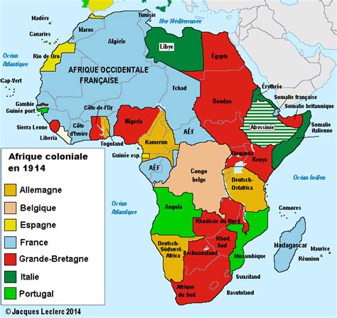 Afrique coloniale: carte