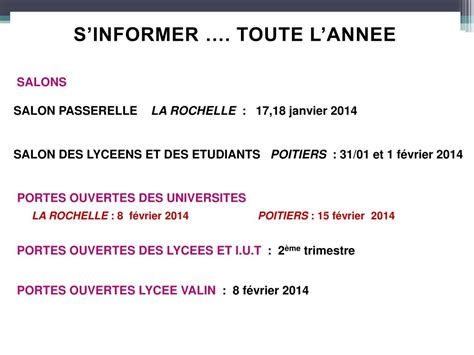 Ppt Information Sur Les Etudes Apres Le Bac St S Powerpoint