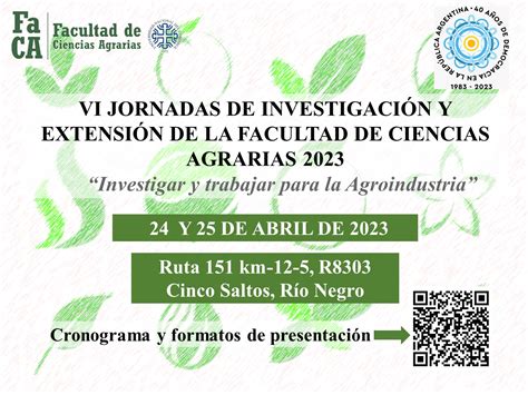 Vi Jornadas De Investigaci N Y Extensi N Facultad De Ciencias