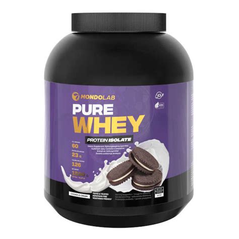 MONDOLAB Pure Whey Protein Isolate 1800 g białko izolat cena 129