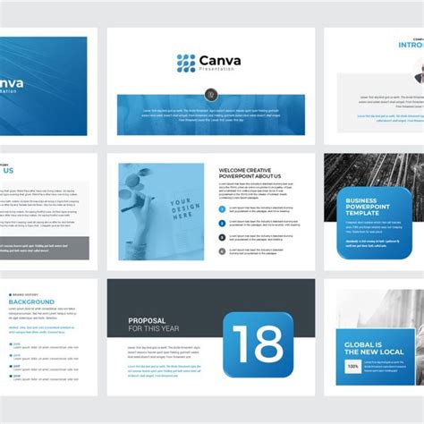 Canva Multipurpose Presentation PowerPoint Template Powerpoint