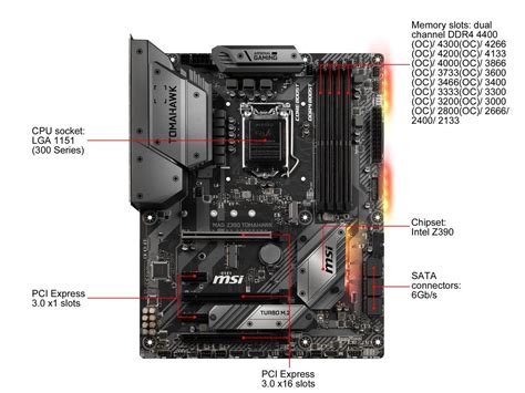 MSI MAG Z390 TOMAHAWK LGA 1151 (300 Series) ATX Intel Motherboard ...