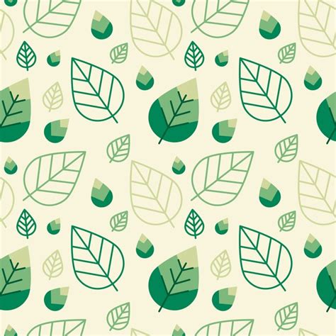 Premium Vector Green Leaves Seamless Pattern