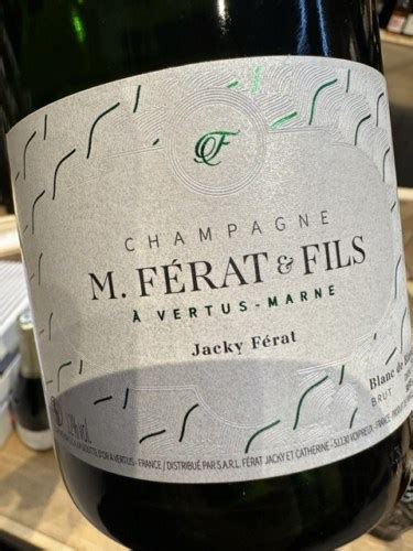 M F Rat Fils Blanc De Blancs Brut Champagne Premier Cru Vivino Brasil