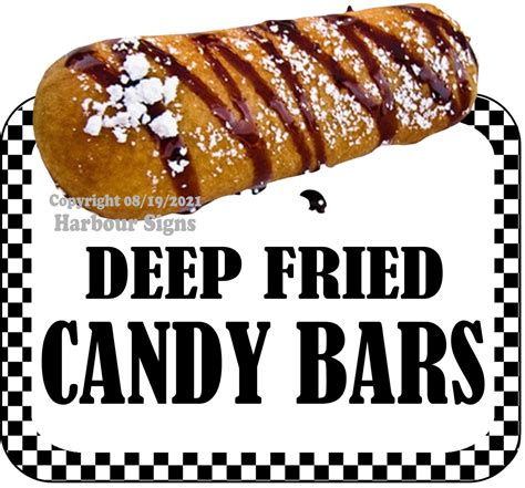 Deep Fried Candy Bars Food Concession Vinyl Decal Sticker