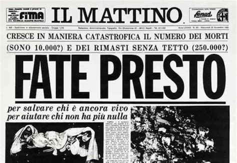 23 novembre 1980 il terremoto che cambiò il volto della Campania