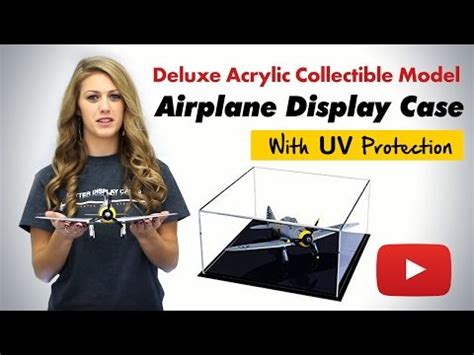 Premium handmade acrylic display case for a model airplane. Protect ...