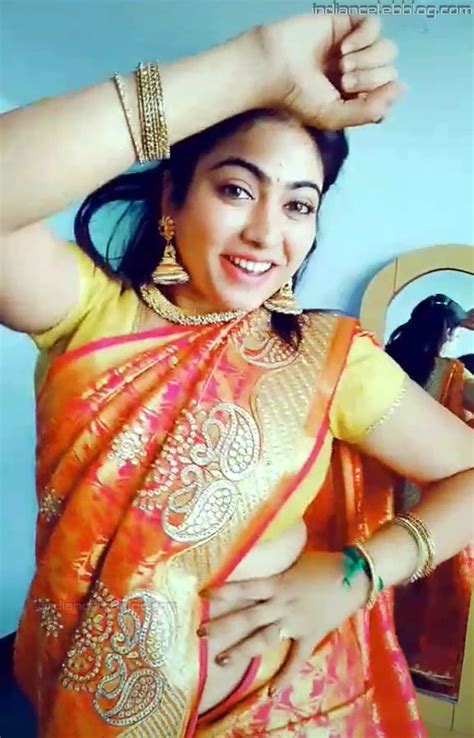 Anu Neela Elakiya Tamil Tv Actress T1 27 Hot Saree Pics Indiancelebblog