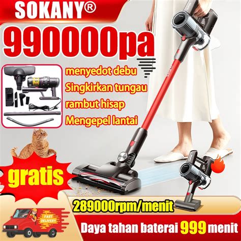 Jual SOKANY Vacum Cleaner Penyedot Debu 5 IN 1 990000Pa Hisap Kuat