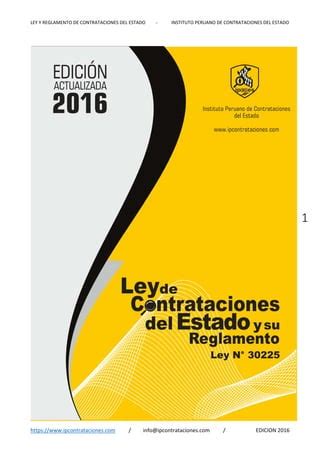 Ley N 30225 Y Su Reglamento 2016 PDF