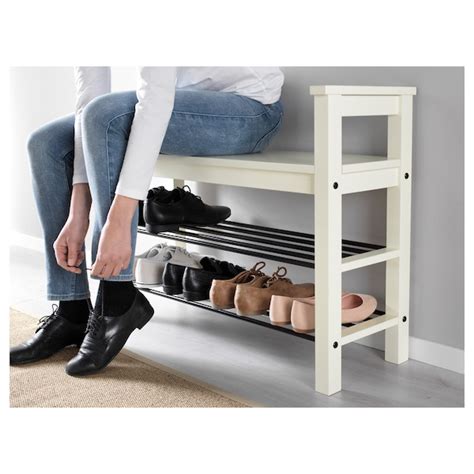 Hemnes Bench With Shoe Storage White 85x32x65 Cm Ikea