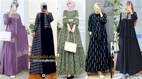 Spesial Baju Gamis Terbaru 2023 Baju Muslim Cantik Mewah Busana