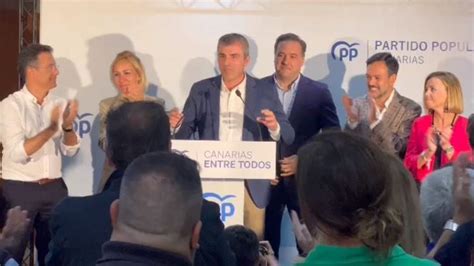 Video El Pp En Canarias Celebra Ser La Segunda Fuerza Pol Tica M S