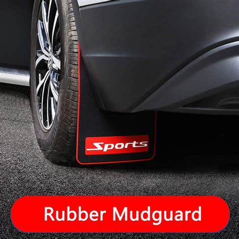 Universal Soft Material Automotive Fender Car Mud Flaps Fit Black