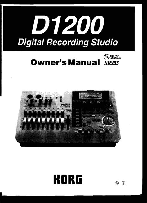 Korg Owners Manuals