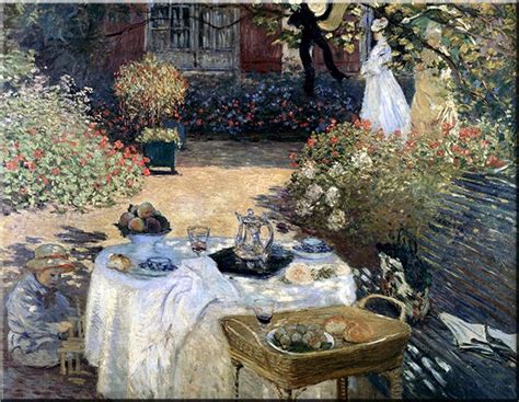 Claude Monet Bilder Das Frühstück Leinwandbild oder Poster in Ihrer