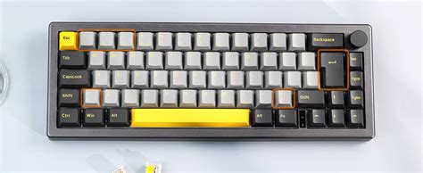 EPOMAKER EK68 65 ISO UK Layout RGB Mechanical Keyboard With Knob Hot Swappable 2 4Ghz